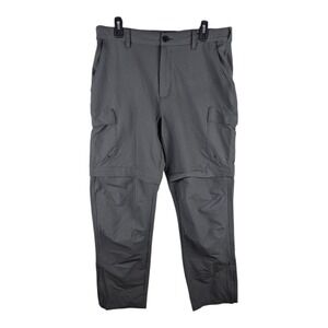 Bass Pro World Wide‎ Sportsman Convertible Cargo Nylon Pants Mens 34x30 Gray